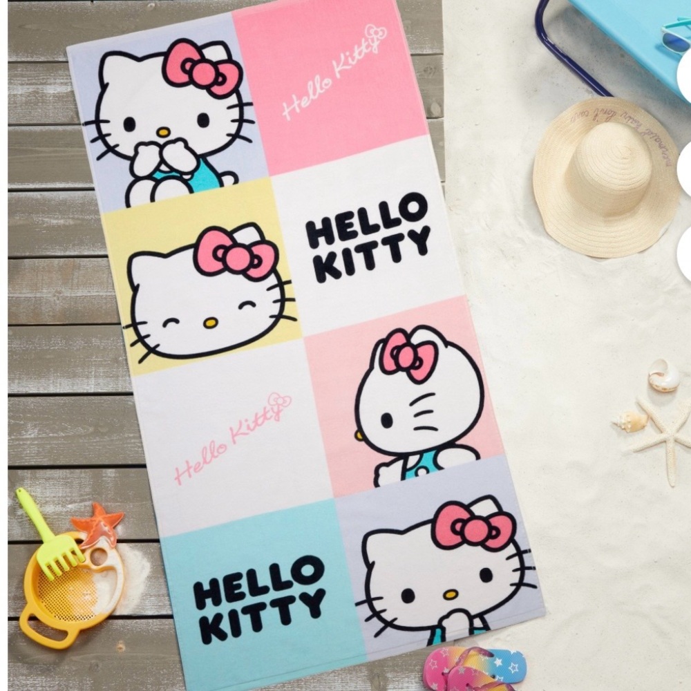 Hello Kitty Kids Swim Coverup - Pink, Blue, Yellow, White